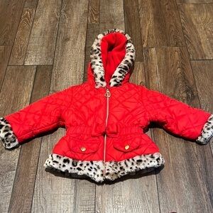 Baby Girl Pistachio Quilted Puffer Coat